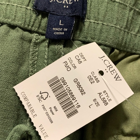 NWOT J.Crew Factory Linen Blend Shorts - Picture 4 of 6